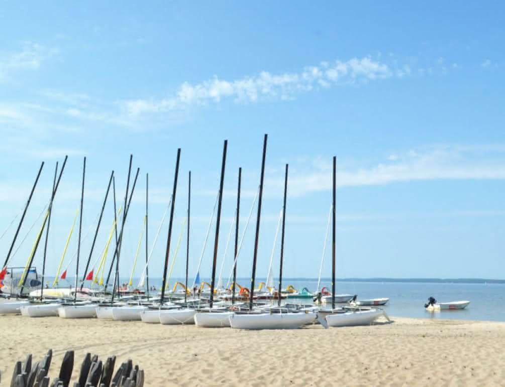 camping près du lac d'hourtin
